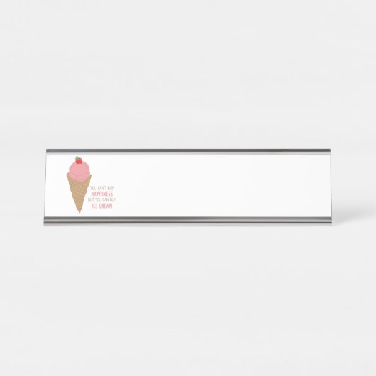 ア買イスクリーム デスクネームプレート (正面)