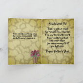 ア賛美フリカのアメリカの母の日カード サンキューカード (内部)