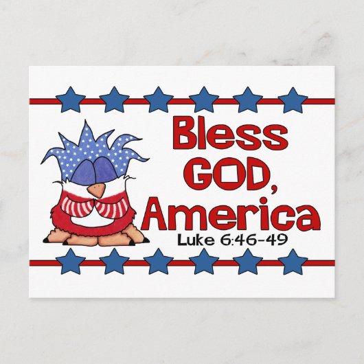 ア賛美メリカ・ゴッド ポストカード (正面)