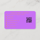 ア鮮やかフカラフルリカ米爪、 ネイル技術 名刺 (裏面)