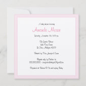 ア・ア・ガール・ベビー・シャワー・招待状 招待状 (裏面)