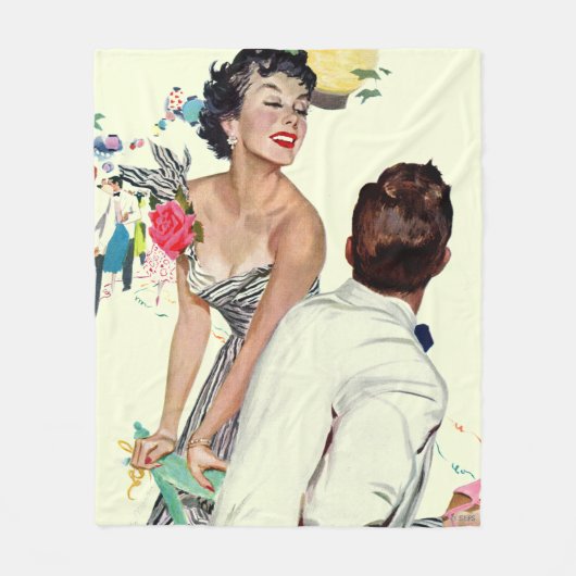 『ア・ウェント・ア・マン』 フリースブランケット (正面)