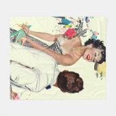 『ア・ウェント・ア・マン』 フリースブランケット (正面(横))