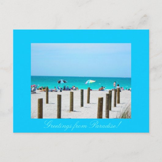 『ア・デイ・イン・パラダイス』 ポストカード (正面)