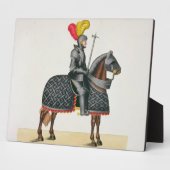 『ア・ヒスト』のプレート、騎馬武者 フォトプラーク (側面)