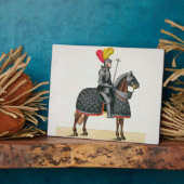 『ア・ヒスト』のプレート、騎馬武者 フォトプラーク (側面)