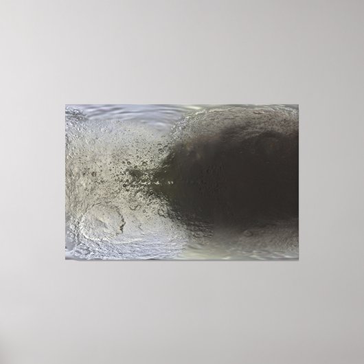 イアペタスの地図 キャンバスプリント (正面)