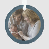 イアヤのギリシャのおばあさんの写真クリスマス オーナメント (裏面)