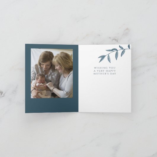 イアヤギリシャの祖母の写真カード カード (内部)