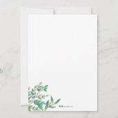 イアンニバプテスマ招待状。 招待状 (裏面)