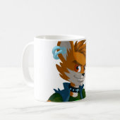 イアンMcFoxx | Shaka Brahのマグ コーヒーマグカップ (正面左)