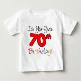 イア·イア70誕生日 ベビーTシャツ