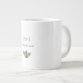 イイススの世界への希望 クリスマスマグ ジャンボコーヒーマグカップ (正面右)