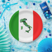 イイタリアンタリア地図 ペーパープレート (パーティー)