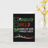 イイ子悪い子罪なき子と証明されるまでクリスマス カード (黄色い花)