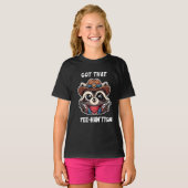 イイ感じのイタズラアライグマ好きギフト Tシャツ (正面フル)