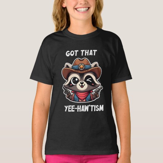 イイ感じのイタズラアライグマ好きギフト Tシャツ (正面)
