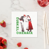 イウスカル・ヘリア伝統的:バスクの舞踊家 スタンダードカクテルナプキン (インサイチュ)