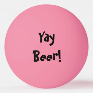 イェイビール!暗闇の中で輝く 卓球ボール