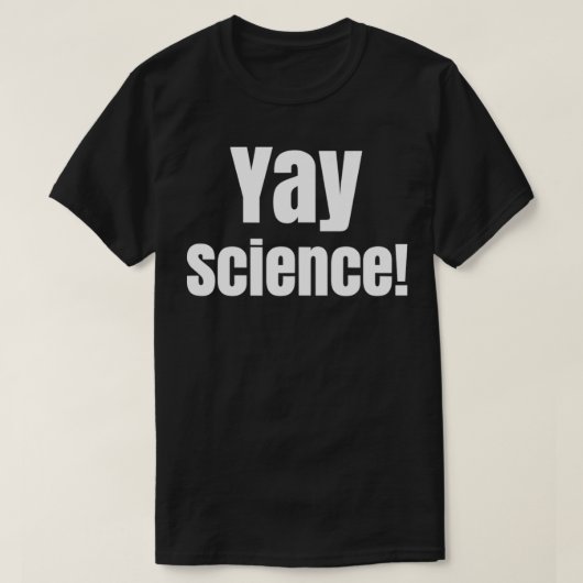 イェイ科学おもしろいおたくギーク先生 Tシャツ (デザイン正面)