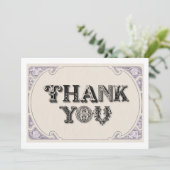 イェオールドフォント サンキューカード (スタンド正面)