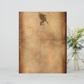 イェオールド中世ドラゴンデザイン筆記紙 (スタンド正面)