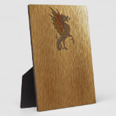 イェオールド中世ドラゴンデザイン フォトプラーク (側面)