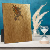 イェオールド中世ドラゴンデザイン フォトプラーク (側面)