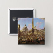 イェジーOssolinskiのローマへの記入項目 缶バッジ (正面&裏面)