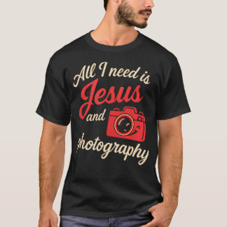 イェスだけあればいい 写真撮影 スクリプト グラフィック Tシャツ