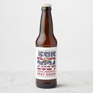 イェスス 2024 アメリカに再び祈りを ビールラベル