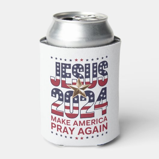 イェスス 2024 アメリカに再び祈りを 缶クーラー (缶正面)