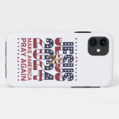 イェスス 2024 アメリカに再び祈りを Case-Mate iPhoneケース (裏面(横))