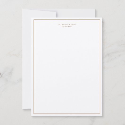 イェスフアイエスキリスト教会のレターヘ感謝していッド サンキューカード (正面)