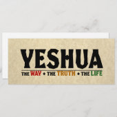 イェスフアイエズスのクリスマス方法、真実、人生 シーズンカード (正面/裏面)