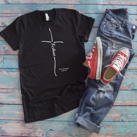 イェスフアクロス救世主の信者トラヘブル トライブレンドＴシャツ