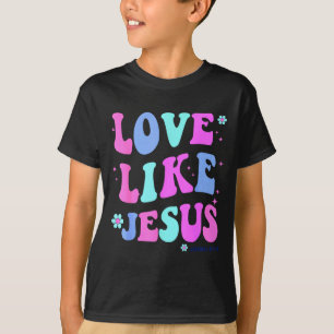 イェス様のように愛を 神の可愛いクリスチャン女子 Tシャツ