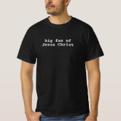 イェス・キリストの熱烈なファン コーリエ タイプライター Tシャツ (正面)
