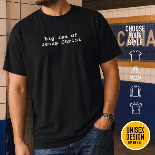 イェス・キリストの熱烈なファン コーリエ タイプライター Tシャツ