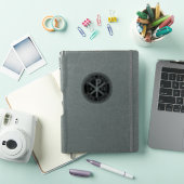 イェス・キリストは救う、信仰を持て - キ・ロー十字架 (白) シール (iPadカバー)