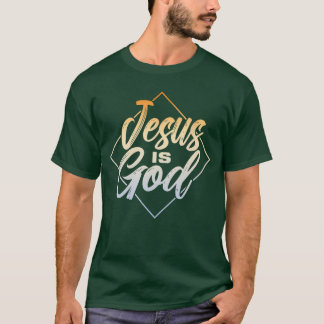 イェス・キリストは神 宗教 信者 信仰 祈り 教会 Tシャツ