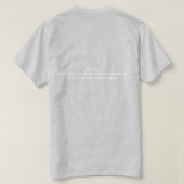 イェス・キリスト: 道であり 真理であり 命である Tシャツ (デザイン裏面)