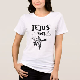 イェス・フィスト - キリスト教女性用Tシャツ トライブレンドTシャツ