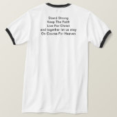 イェス - 彼の名のみ Tシャツ (デザイン裏面)
