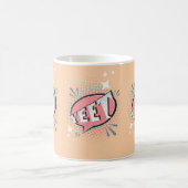 イェット漫画スピーチバブルおもしろいミームピーチ コーヒーマグカップ (中央)