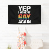 イェップi目覚めたゲイ再びプライドレインボー同性愛者ゲイ 横断幕 (インサイチュ)