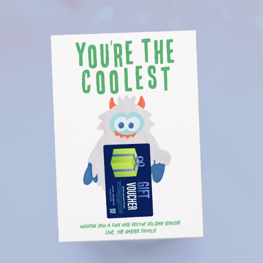 イェティお洒落ホリデーギフトカードホルダー シーズンカード