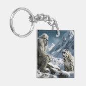 イェティとユキヒョウ キーホルダー (正面左)