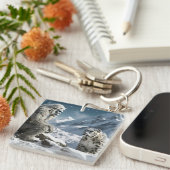 イェティとユキヒョウ キーホルダー (正面右)