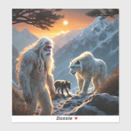 イェティとユキヒョウ シール